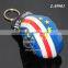 RANDOM Colors Wholesale Cape Verde Flags Souvenirs Custom Leather Mini Boxing Glove Key Chains