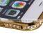 Luxury Metal Material Bumper with Bling Bling Diamond Edged Ex Frame 360 Protective Cell Phone Cases for Iphone6