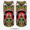 Fashion Chinese Face High Quality 3d Digital Full Print Colorful Ankle Socks Sports Unisex Custom Hot Sale Stretch Spandex