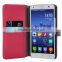 Hand-make Slim folio book style leather cover for Huawei G750