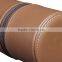 Custom Round Leather Travel Watch Box With Zipper