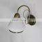 Modern fancy design milk withe glass pendant lamp with antique brush edge