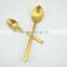 Golden spoons, colored flatware, matte gold cutlery                        
                                                Quality Choice