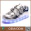 2016 new style colorful children shoes, led light for kids shoes