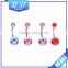Imitation Pearl Belly Navel Ring Body Piercing Jewelry Fake Pearl Belly Button Ring