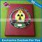Nigeria Metal Label Shield Compliment wooden Awards