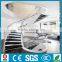 elegant modern circular steel wood staircase design