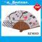 Popular foldable souvenir wooden hand fan gift box