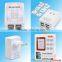 HOT,whole Set ! 5V 4.8A ,4 Usb Power Mobile Changeable Plug Travel Charger Travel Charger Set