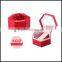 Heart shaped rose crocodile embossed leather, round, small, lovely, and lovely, bo, jewelry bo, wholesale