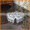 Double heart diamond carved vines with music octave upscale princess jewelry box Valentine 2112L-YP