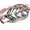 Custom Braided rope Silver Leaf Bracelet