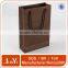 New design brown paper gift bags with handles
