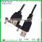 UL2725 Black AM With Panel Mount to AM USB Cable 2.0 High Speed Factory Price
