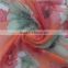Green and Red Flower Printed Viscose Scarf