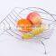 Fashionable Design Tabletop Chrome Plating Metal Fruit Storage Basket