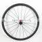 High end straight pull hub, 30 * 23mm tubular bicycle wheels 700C full carbon fiber rims for road wheelset