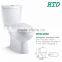 HTD-2020 Dual flush bathroom design ceramic washdown two piece toilet