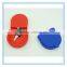 portable eco friendly female silicone funny coin purse