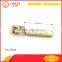 Light gold high standard gold plating zipper puller for handbags accessories