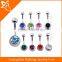 surgical stainless steel navel belly bar types female sexy belly button ring