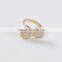 Online Shop China Druzy Stone Gold Nail Knuckle ring