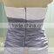 ASAJ-03 Real Pictures Zipper Back Knee Length Ruched Strapless Short Vintage Mother of the Bride Dresses with Jacket