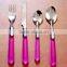 2015 wholesale metal fork spoonset with gift box ceramic/kinds of spoon and fork metal/disposable plastic spoon and fork