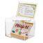 Small Clear Acrylic Boxes WIth Hinged Lids