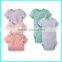 100% cotton plain cotton toddler bodysuits,newborn suits for baby summer kids romper sets