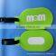 special design engraved white bird rubber disposable luggage tags