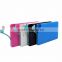 2015 Hot selling 4000mAh super thin credit card power bank for iPhone and smartphone built-in micro cable