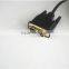 DVI Cable M/M Black Gold Plated