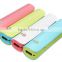 Manufacturers wholesale single section small pretty waist power bank with LED lamp 1800mAh-2200mAh
