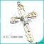 Zinc Alloy Fashion Trendy YinYang Boys Cross Necklace