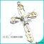 Prayer Zinc Alloy Cross Halo Pendant Necklace