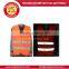 Men's hook and loop reflective safety vest