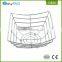 Wholesale carbon steel metal wire sliver empty fruit basket stand