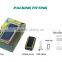 Solar portable charger power bank, hand crank dynamo mobile charger with dual USB output