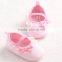 fashion design cotton butterfly soft sole baby dance shoes