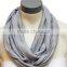China made rayon spandex jersey light purple multi functional nursing scarf cover