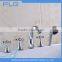 High Quality Product FLG611 Lead Free Chrome Finished Cold&Hot Water 5 PCS Bathtub 5 holes Shower Faucet set