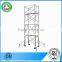 Tubular steel frame scaffolding