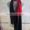 Basic black and red color silk scarves, high quality silk scarf from Vietnam