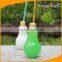 Creative 200cc Plastic Juice Coffee Mug Beer Cup with Unique design Light Bulb
