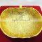 Beautiful wedding gift gold plated brass apple shape bowl