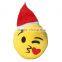 2016 New Christmas Gift Kid Toys Stuffed PP Cotton Plush Christmas Emoji Pillow