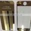 Plated Anti-Scratch Colorful Metal Front Tempered for iphone 5/5s, tempered glass screen protector