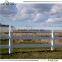 white 3 rail garden fence pvc