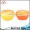 NBRSC Lemon Shaped 2 Layers Round Microwave Bento Lunch Box Kids Picnic Food Plastic Container